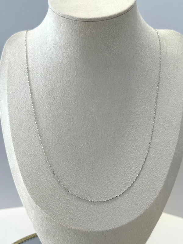 925 Sterling Silver Satellite Chain Necklace